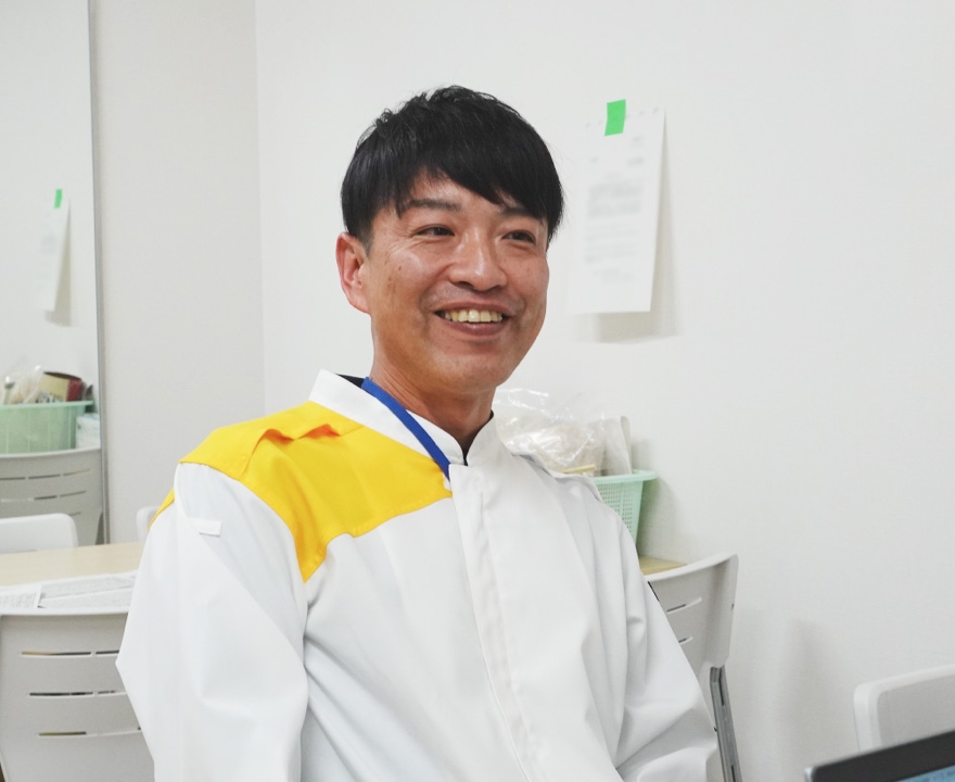 インタビューに答えるM.T.さん